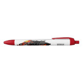 Kart racing cartoon afbeelding zwarte inkt pen (Bovenkant)