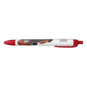 Kart racing cartoon afbeelding zwarte inkt pen (Bodem)