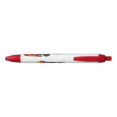 Kart racing cartoon afbeelding zwarte inkt pen (Achterkant)