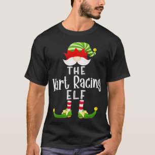 Kart Racing Elf Group Kerstmis Funny Pajama Partij T-shirt