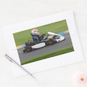 Kart Racing Rechthoekige Sticker (Envelop)