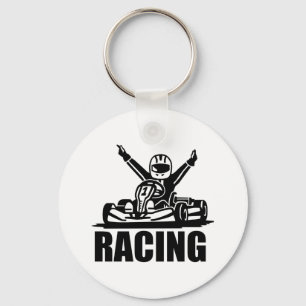 Kart racing sleutelhanger