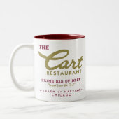 Kart Restaurant, Wabash and Harrison, Chicago, IL Tweekleurige Koffiemok (Links)