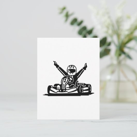 Kart winnaar briefkaart (Staand voorkant)