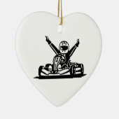 Kart winnaar keramisch ornament (Rechts)