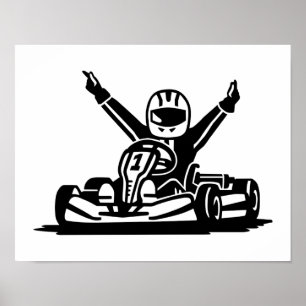 Kart winnaar poster