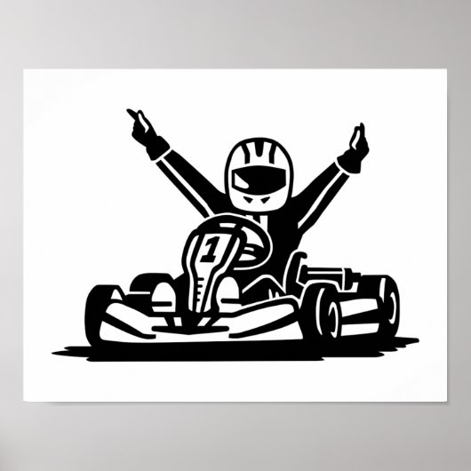Kart winnaar poster (Voorkant)