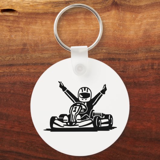 Kart winnaar sleutelhanger (Voorkant)