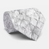 KARTDECO MARBLE MONOCHROME FEATHERED STROPDAS (Opgerold)