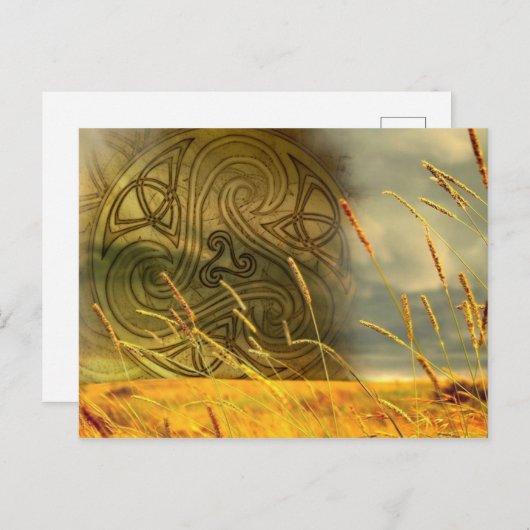 Karte celtic Tris Briefkaart (Voorkant / Achterkant)