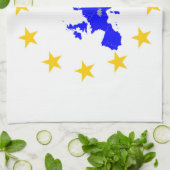 Karte der Europäischen Union mit Sternenkreis Theedoek (Gevouwen)