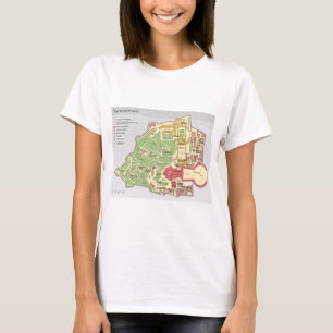 Karte der Vatikanstadt Vaticaanstad Diagram T-shirt