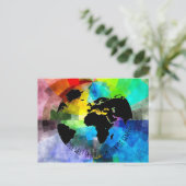 Karte "Die Welt gehört dem, der sie genießt." Briefkaart (Staand voorkant)