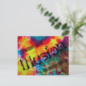 Karte, "Farben sind Illusion - ich denke farbig!" Briefkaart (Staand voorkant)
