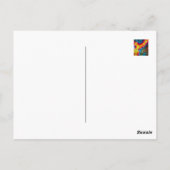 Karte, "Farben sind Illusion - ich denke farbig!" Briefkaart (Achterkant)