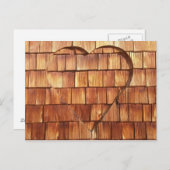 Karte Holz Herz Briefkaart (Voorkant / Achterkant)