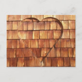 Karte Holz Herz Briefkaart (Voorkant)