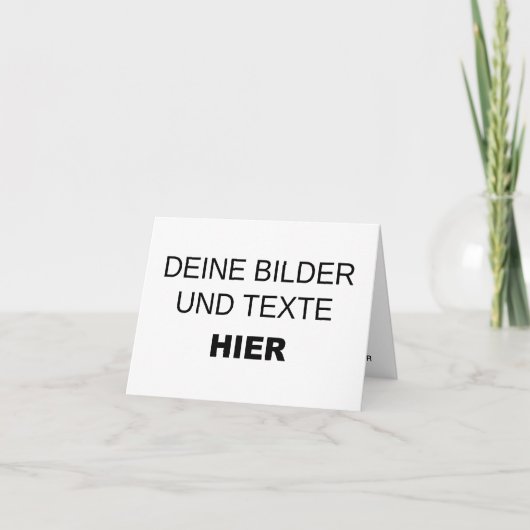 Karte komplett selbst gestalten kaart (Voorkant)