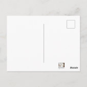 Karte mit Friedenstaube und christlichen Symbolen Briefkaart (Achterkant)