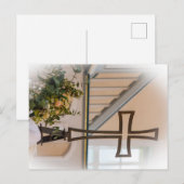 Karte mit Kreuz Briefkaart (Voorkant / Achterkant)