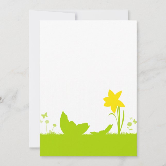 Karte Ostern Narzisse Eierschale (Voorkant)