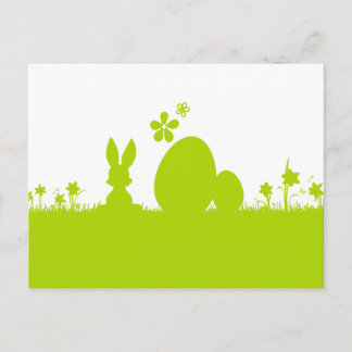 Karte Ostern Osterhase Osterei Briefkaart