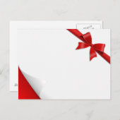 Karte Schleife Aufkleber Briefkaart (Voorkant / Achterkant)