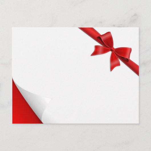 Karte Schleife Aufkleber Briefkaart (Voorkant)