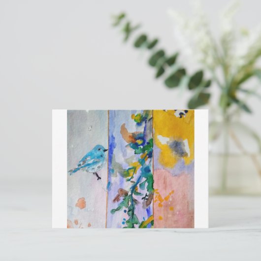 Karte Vogel Briefkaart (Staand voorkant)