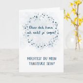 Karte - Willst du mein Trauzeuge sein Kaart (Gele Bloem)