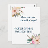 Karte - Willst du meine Trauzeugin sein Briefkaart (Voorkant / Achterkant)
