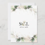 Karte zur Vorankündigung eines Termins Save The Date (Achterkant)