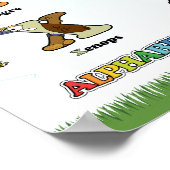 Kartel de los Alphabetimals - Versión española Poster (Hoek)