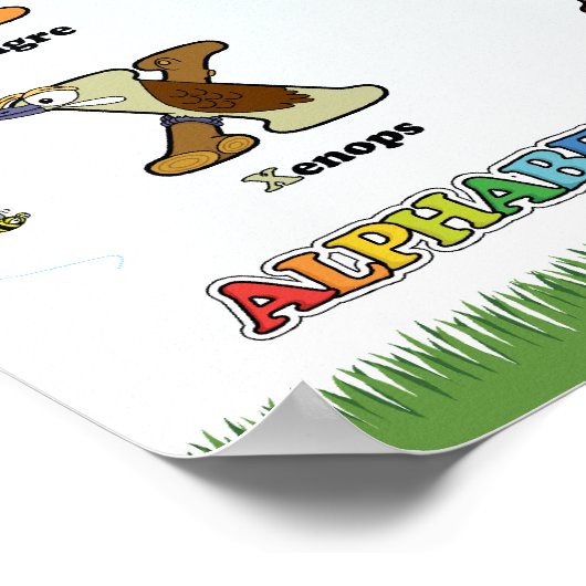 Kartel de los Alphabetimals - Versión española Poster (Hoek)