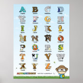 Kartel de los Alphabetimals - Versión española Poster (Voorkant)
