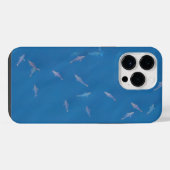 Kartelvorming in de blauwvintonijn iPhone hoesje (Achterkant horizontaal)