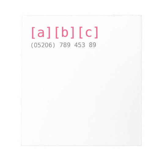 Kartenhaus | Ungewöhnliche Geschäftsausstattung Notitieblok (Voorkant)