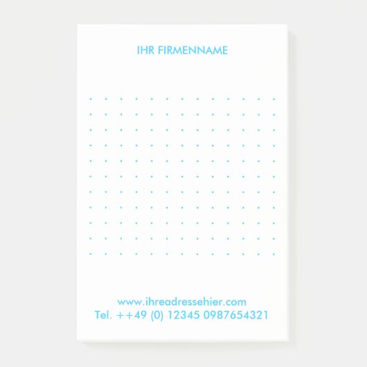 Kartenhaus | Ungewöhnliche Geschäftsausstattung Post-it® Notes (Voorkant)