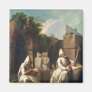 Karthusiaanse monniken in de Meditatie Magneet