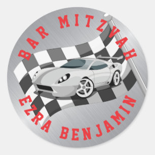 Karting Bar Mitzvah Ronde Sticker
