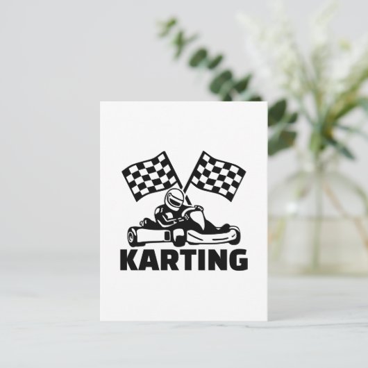 Karting Briefkaart (Staand voorkant)