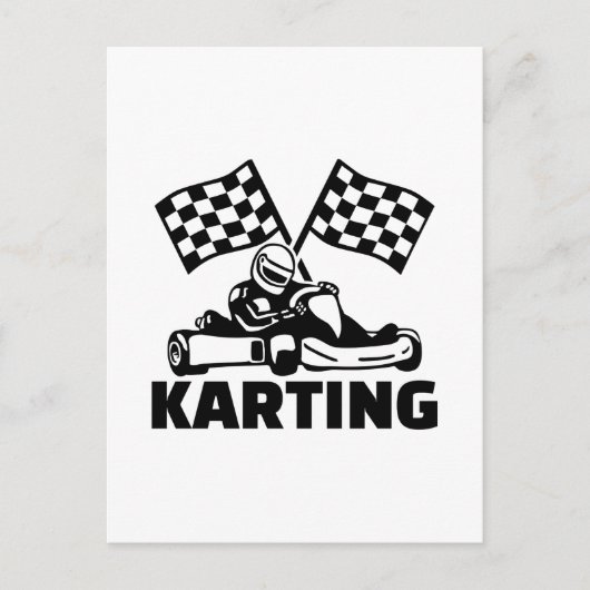 Karting Briefkaart (Voorkant)