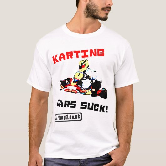 Karting Cars Suck T-shirt (Voorkant)