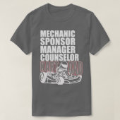 Karting Dad Kart Father T-shirt (Design voorkant)