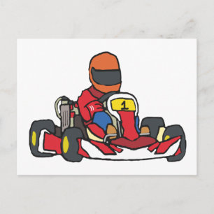 Karting Go-Kart Briefkaart