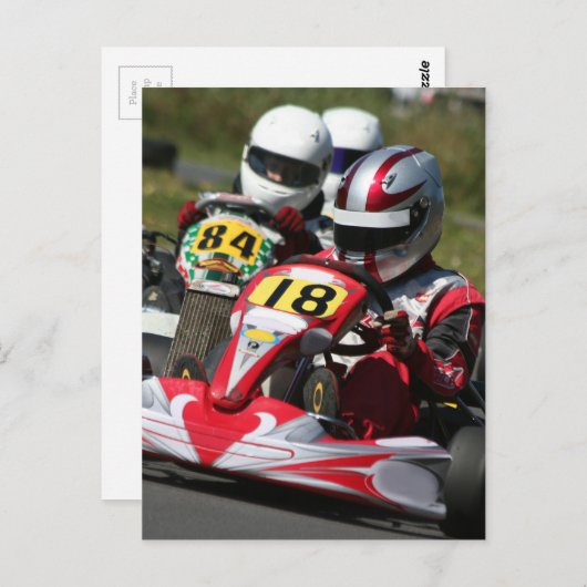 Karting karts minimax motorsport briefkaart (Voorkant / Achterkant)