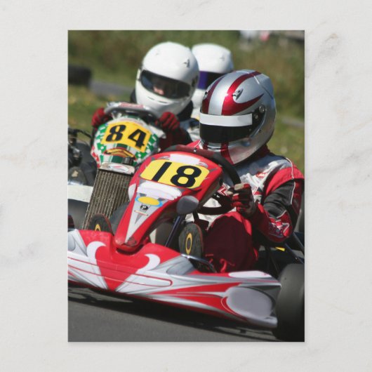 Karting karts minimax motorsport briefkaart (Voorkant)