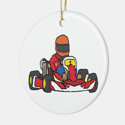 Karting Keramisch Ornament (Links)