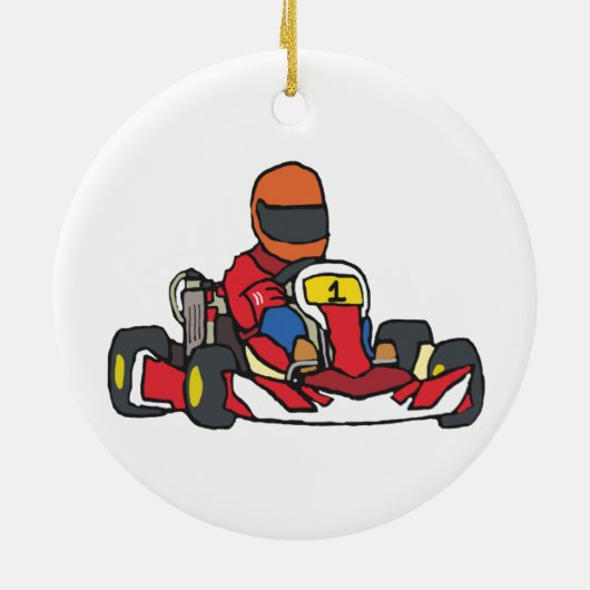 Karting Keramisch Ornament (Achterkant)