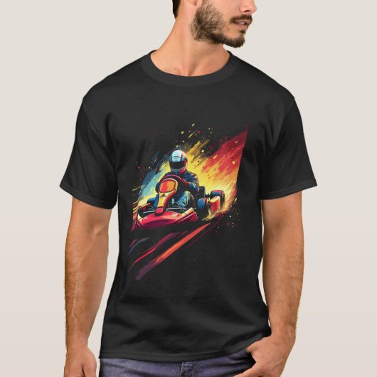 Karting, motorsport t-shirt (Voorkant)